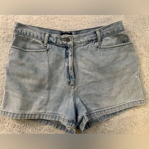 New York & Company Light Blue Denim Shorts
